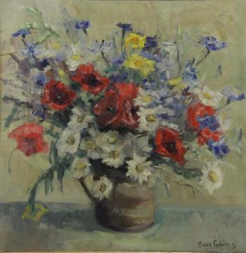 Floral Still Life by 
																			Anna Cuperus