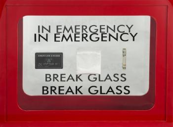 In emergency break glass by 
																			 Plastic Jesus
