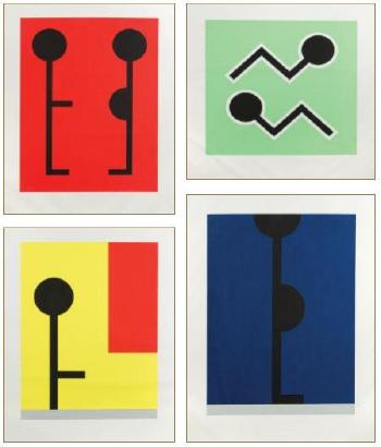 Suite of serigraphs by 
																			Robert Zoell