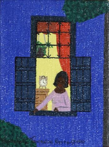 Untitled 4 (Woman at window at night) by 
																			Rodolpho Tamanini Netto
