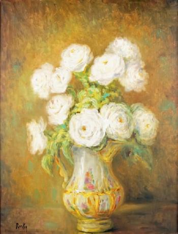 Vase de roses by 
																	Marie Madeleine de Rasky