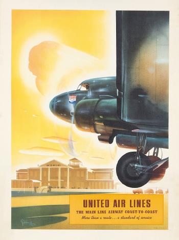 United Air Lines by 
																	Arthur C Radebaugh