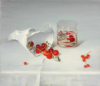 Stilleben mit Kirschen by 
																			Anna Landovskaya