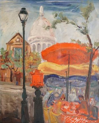 La Place du Tertre et le Sacré-Coeur by 
																	Robert Naly
