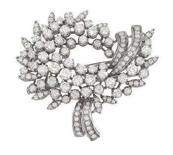 A Damiani brilliant brooch total weight c. 7 ct by 
																	 Damiani Co