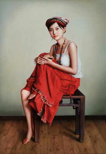 Girl with Conch by 
																	 Wu Chengwei