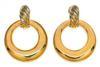Gold-Ear-Clip-Ons by 
																	 Juwelier Wilm