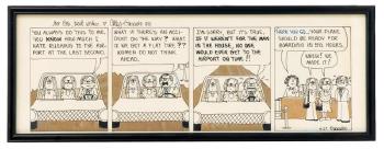 Original artwork for the Cathy comic strip by 
																			Cathy Guisewite
