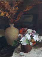 Still life with daisies by 
																	Ida Eise