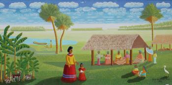 Seminoles in the Everglades by 
																			Joyce Van Tassel Page