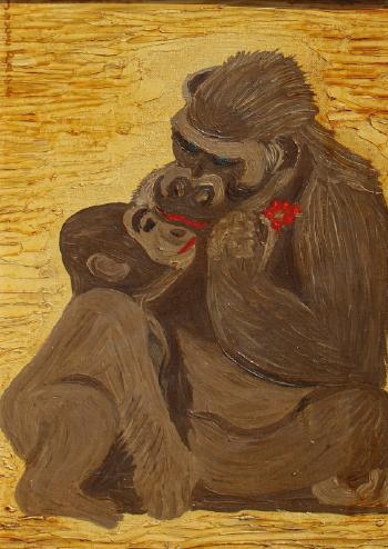 Mother and Baby Gorilla by 
																			Joyce Van Tassel Page