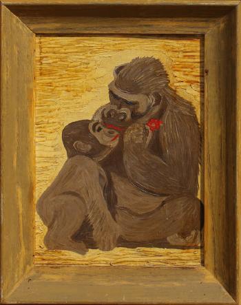 Mother and Baby Gorilla by 
																			Joyce Van Tassel Page