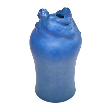 Important, early, and large Despondency vase by 
																			 Van Briggle Pottery