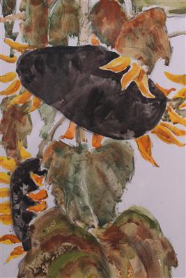 Sonnenblumen by 
																			Fritz Kuffer