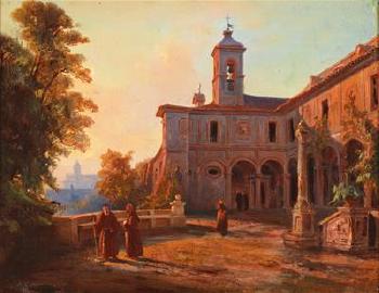 Terrace of the Monastery Church of Sant'Onofrio al Gianicolo in Rome by 
																			Albert Eichhorn