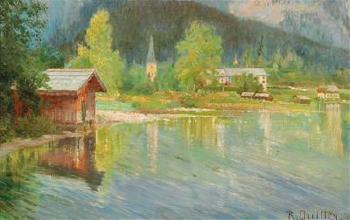 View of Altaussee by 
																			Rudolf Quittry