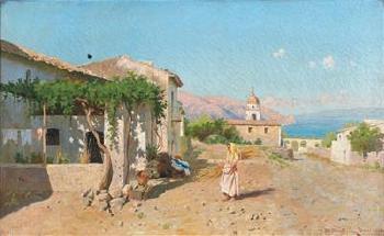 Scene of Taormina by 
																			Mario Mirabella