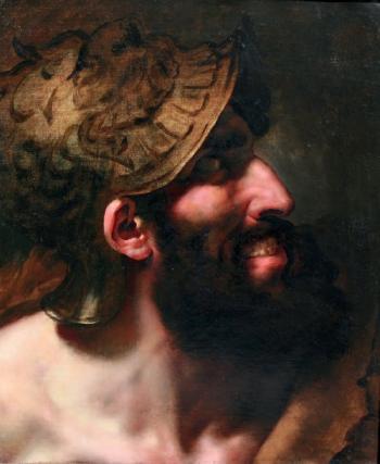 Capanée, Tête dite du blasphémateur by 
																			Anne Louis Girodet de Roucy Trioson