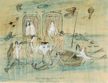 Ferien Reisende um 1900 an der See (oder: Städter als Seefahrende) by 
																	Bele Bachem