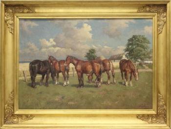 Horses by 
																			Knud Edsberg