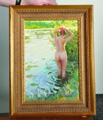A Naked Girl in a River by 
																			Evgueni Balakchine