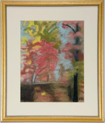 Autumn trees by 
																			Charles Woodward Hutson