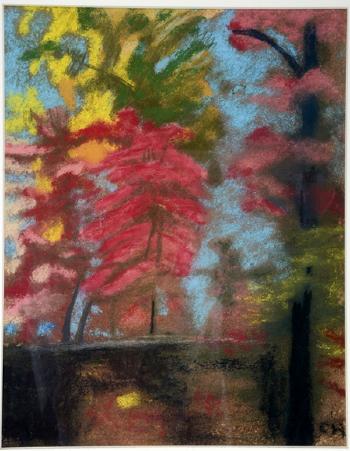 Autumn trees by 
																			Charles Woodward Hutson