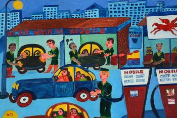 Mobile gas station by 
																			Malcah Zeldis