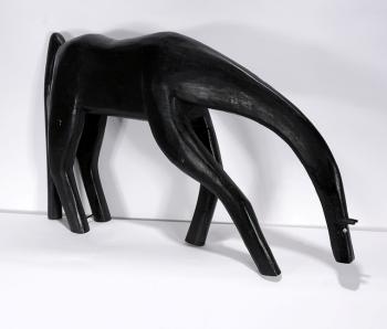 Large black horse by 
																			Garland Adkins