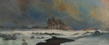 Winter landscape by 
																			Constantin Westchiloff