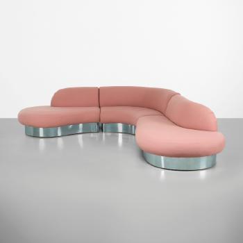 Sectional sofa by 
																			Milo Baughman