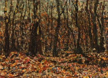 Autumn forest by 
																	Jan Adam Zandleven