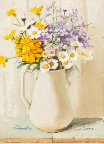 Bouquet of spring flowers by 
																	Lucie van Dam van Isselt