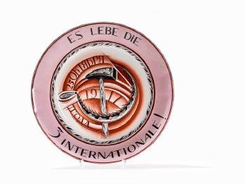 ‘Es lebe die 3. Internationale!‘, Plate by 
																			Mikhail Mikhailovich Adamovich