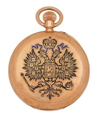 A presentation pocket watch of Tsar Nicholas II by 
																			 Paul Buhre