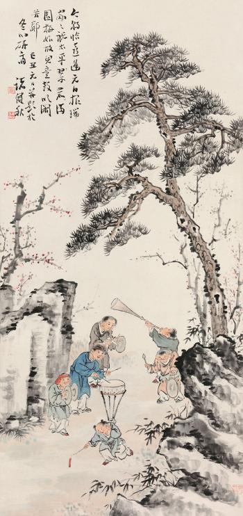 Spring offering by 
																	 Zhu Jianqiu