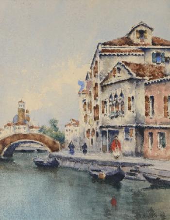 Pont à Venise by 
																	Albert Ferdinand Duprat