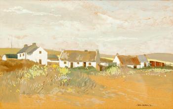 Cottages at Clogher by 
																			Bea Orpen