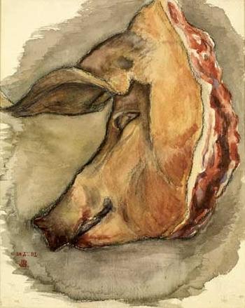 Tête de cochon by 
																	Louis van Ryssel
