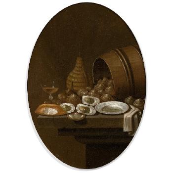 Les apprêts du déjeuner d'huîtres by 
																	Gerrit van Vucht