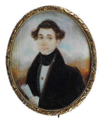 Portrait of a gentleman by 
																			Abraham Parsell