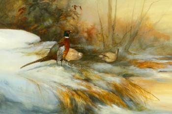 Pair of pheasants by 
																			Tom Sander