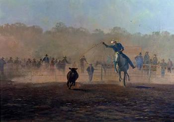 Through The Dust, Fitzroy Rodeo by 
																	Bruce Malloch