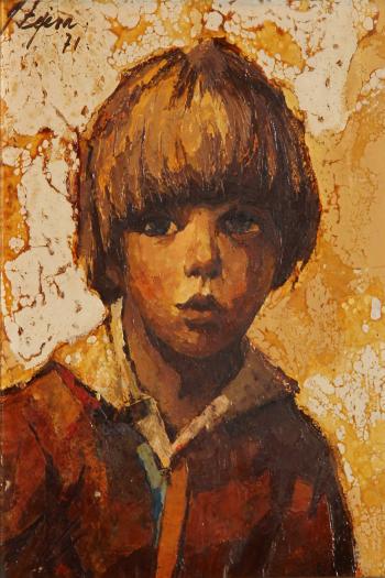Retrato de niño by 
																	Angel Tejera