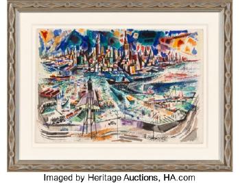 View of New York from New Jersey by 
																			David Fredenthal