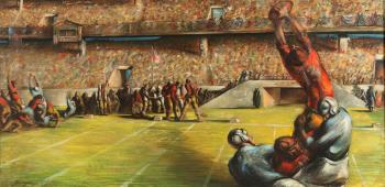 Football game - Washington Redskins versus the New York Giants by 
																	Andrea De Zerega