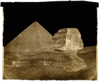 La Grande Pyramide et le Sphinx, Ghiseh by 
																	Francois Joseph Edouard de Campigneulles