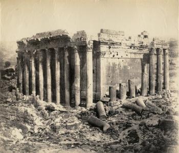 Temple de Jupiter, vue du nord-ouest, Balbek, Syrie by 
																	Francois Joseph Edouard de Campigneulles