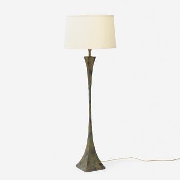 Verdigris floor lamp by 
																	 Hansen Lighting Co