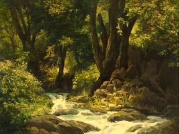 The lost stream, sketch of Griffith park by 
																			Innocenzo Daraio